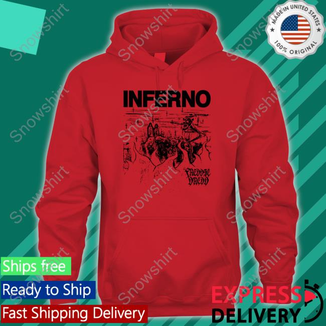 Official Freddie Dredd Inferno Hoodie Freddie Dredd Inferno White Tee