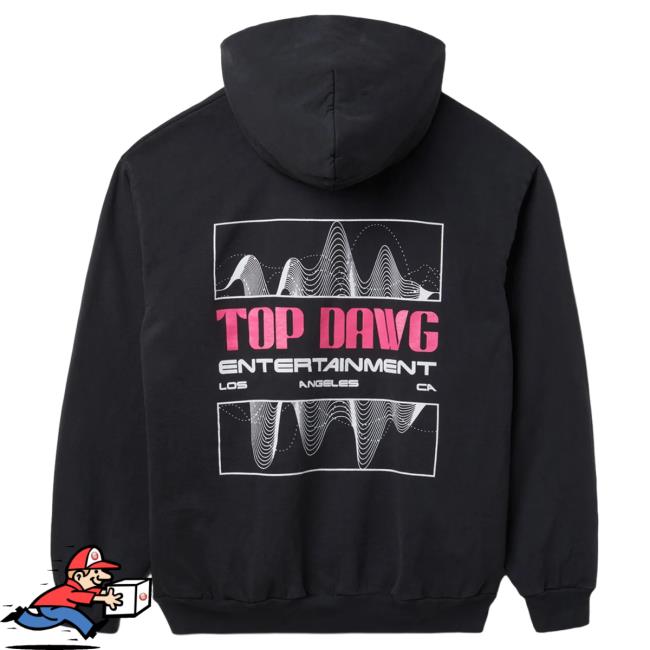 Official Clothing Top Dawg Entertainment Merch Store Frequency Hoodies (Slate Blue) Official Clothing Top Dawg Entertainment Merch Store Frequency Popover Sweatshirt (Slate Blue)