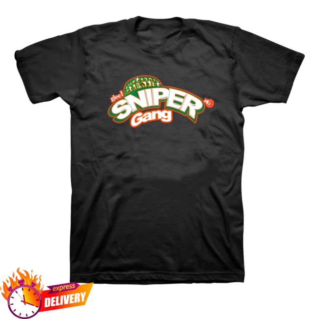 Official Sniper Gang Apparel Merch Orange (Black) Sniper Crush T Shirt