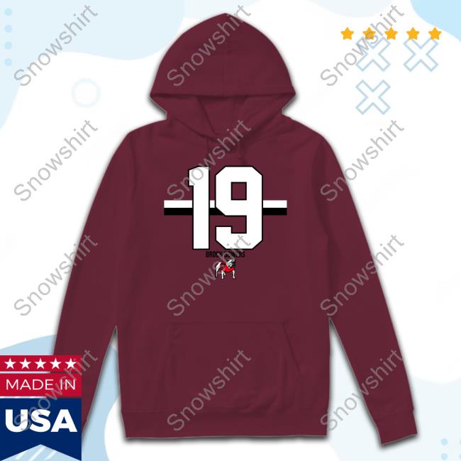 Breakingt Merch Georgia Football Brock Bowers 19 Shirt Georgia Football Brock Bowers 19 Shirt