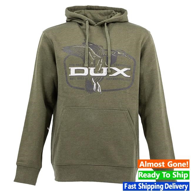 Official Dux Waterfowl Co DUX Landing Mallard Thermal Pullover Hoodie Duxwaterfowl