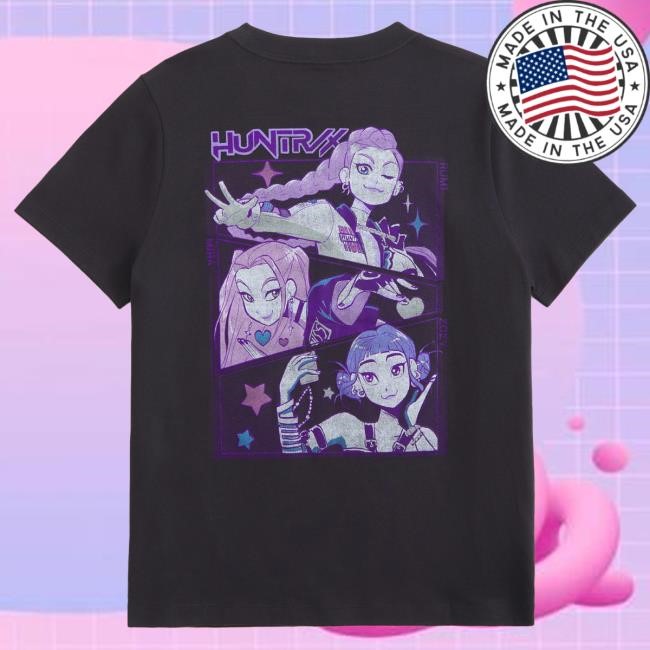 Oversized Kpop Demon Hunters Graphic Tee For Global Fan Community