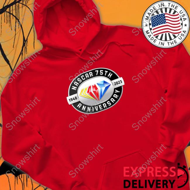 Official Nascar Merch Checkered Flag 75th Anniversary Logo Shirt 2022 Nascar Merch Checkered Flag 75th Anniversary Logo T-Shirt