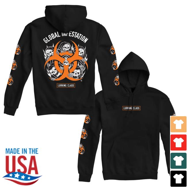 Official Lurking Class Clothing Global Infestation Infest Crew neck Black LurkingClass