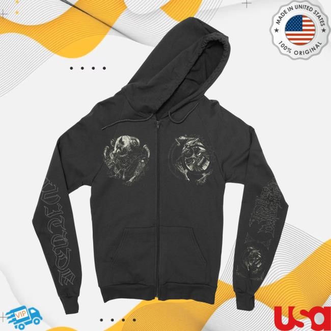 The Black Dahlia Murder Official Merch Shop - Servitude Zip-Up The Black Dahlia Murder Official Merch Store - Servitude Pullover Sweartshirt | Night Shift Merch | Night Shift Merch