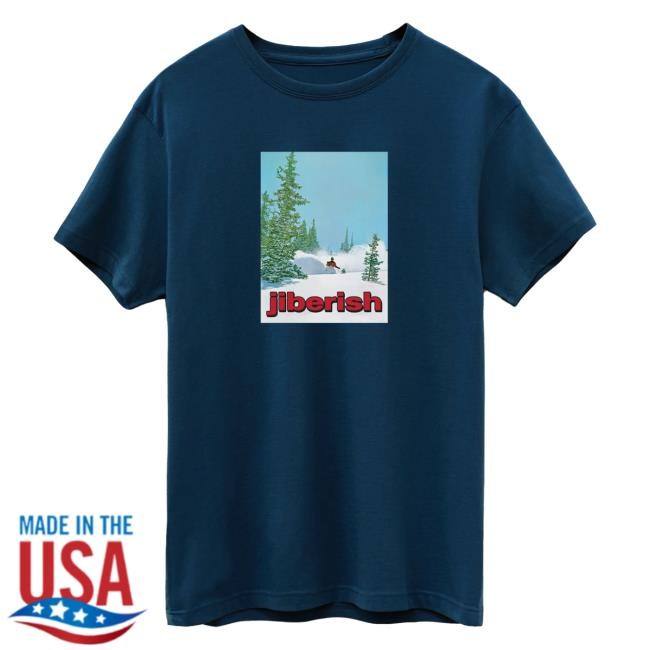 Official Jiberish Clothing Merch Pillows Supima Navy Shirt 2024