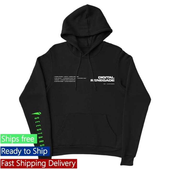 Official Sumerian Records Merch Store I See Stars - Tracklist Black Popover Sweatshirt