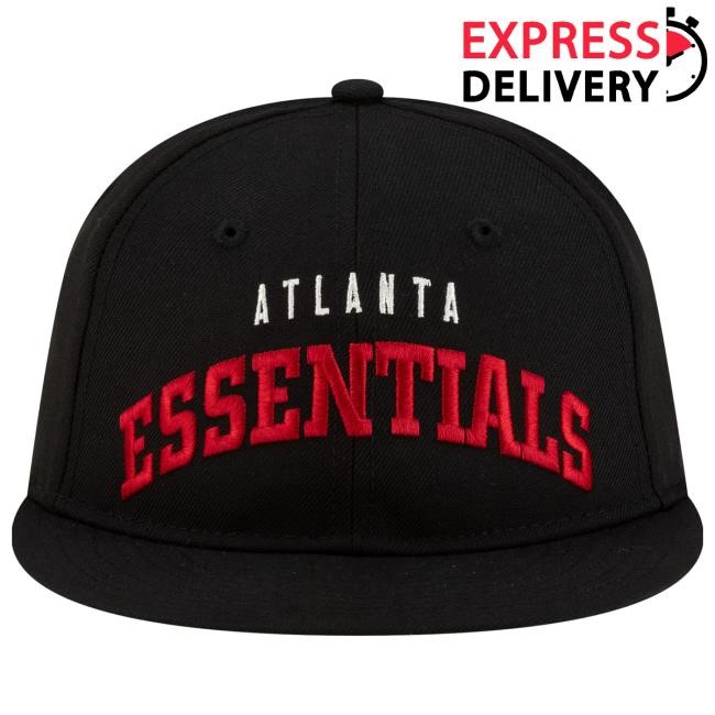 Atlanta Falcons New Era x Fear of God x NFL Black 9FIFTY Snapback Cap | Official NFL Shop