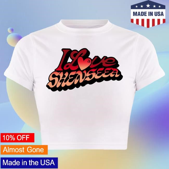 Official Shenseea Merch Shenseea I Love Shenseea Cropped Tee