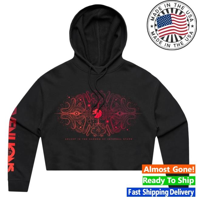 Official Seven Lions Merch Seven Lions - Asleep In The Garden Crop Hoody