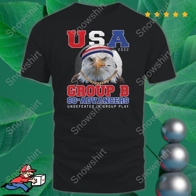 Barstool Sports Usa 2022 Group B Co-Advancers Undefeated In Group Play Shirt Undefeated Usa