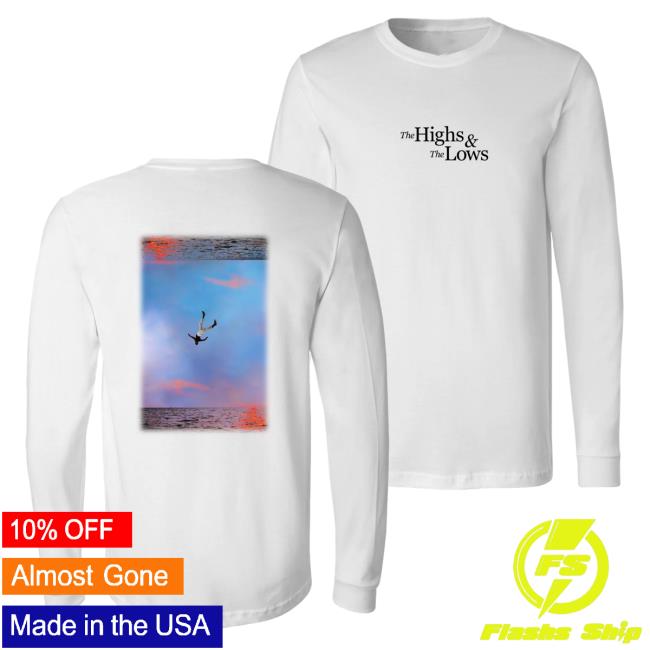 Official Chance the Rapper Merch Store The Highs And The Lows White Long Sleeve Tee Shirt Chance the Rapper Apparel Clothing ChancetheRapper