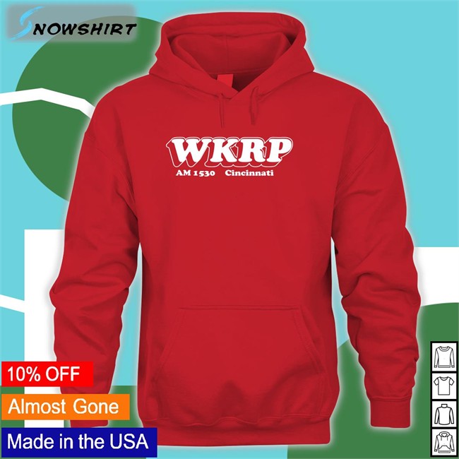 Super 70s Sports Merch Wkrp Am 1530 Cincinnati Crewneck Sweatshirt