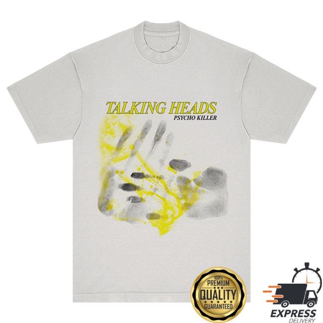 Official Talking Heads Merch Store Psycho Killer New Shirt Talking Heads
