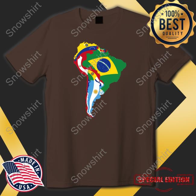 South America Flag Map Shirt