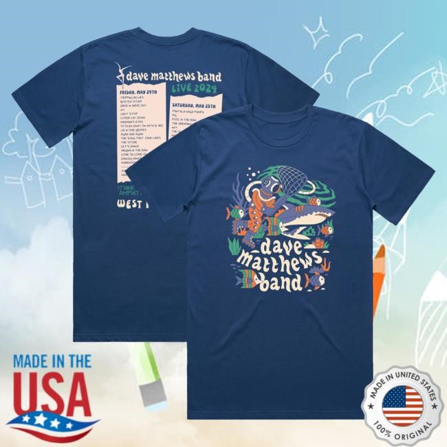Official Dave Matthews Merch Store Shop Dave Matthews Band West Palm Beach, FL 2024 Shirt 2024