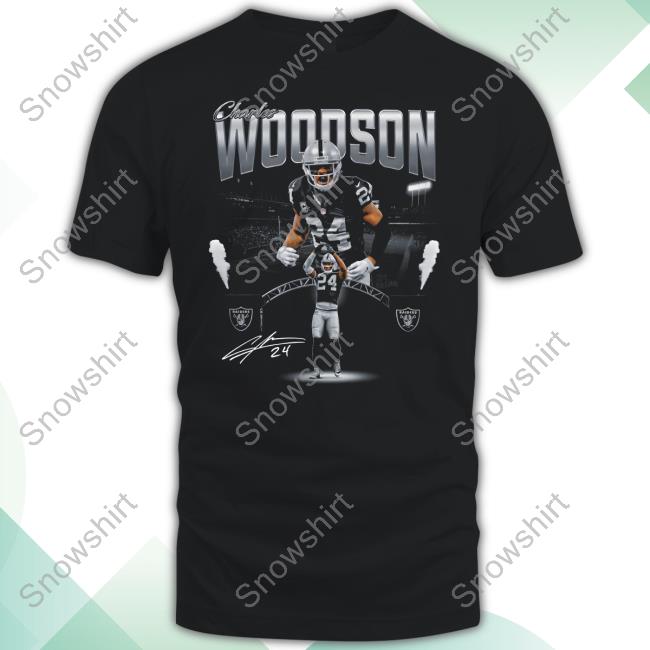 The Nation Merch Woodson Long Sleeved T Shirt Official The Nation Merch Charles Woodson T-Shirt
