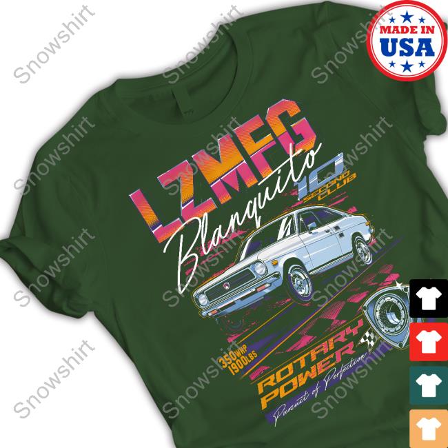 Official Lzmfg Merch Blanquito Rotary Power Pursuit Of Perfection Tee Blanquito Tee