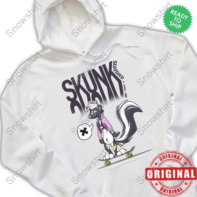 Official Skooshed Merch Skate Skunk Shirt Skate Skunk Skooshed Since1989 Hoodie