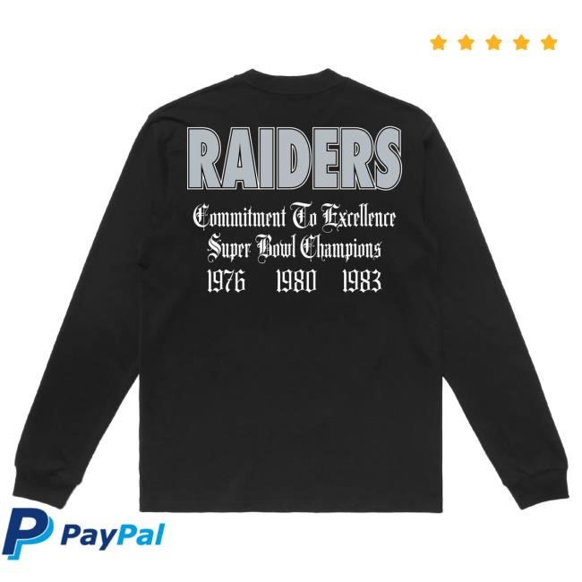 Official Born X Raised Merch Store Born X Raised + Raiders Champions Long Sleeve Tee: Black BornxRaised