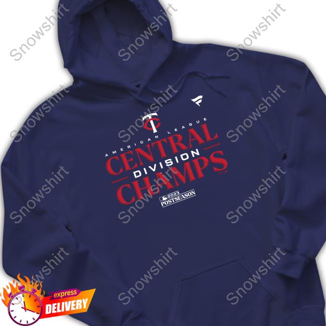 Official Minnesota Twins Tee Men's Minnesota Twins Fanatics Branded Navy 2023 AL Central Division Champions Locker Room T-Shirt