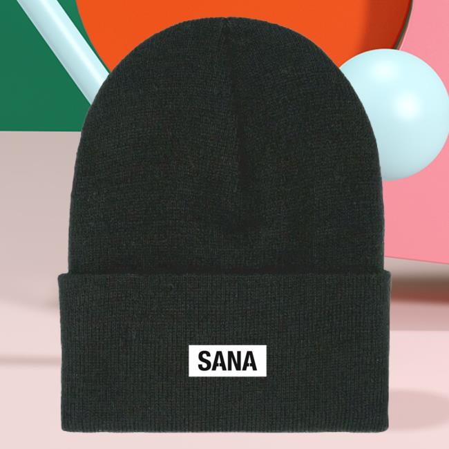 Official Sana Detroit Merch Store Core Beanie- Brown SanaDetroit
