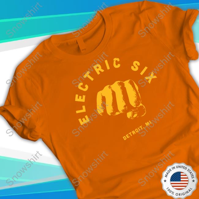 Electric Six Fist Top Tee Shirt Official Ran Touring Merch E6 Fist Top Shirt