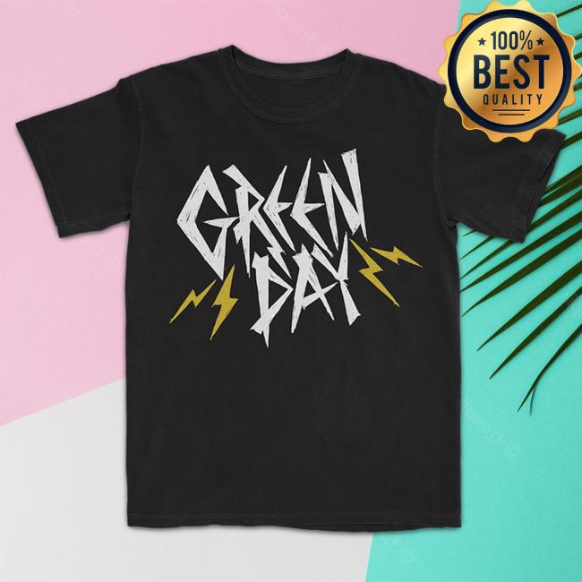 Official Green Day Merch Store Shop Green Day Bolt Logo New Shirt GreenDay