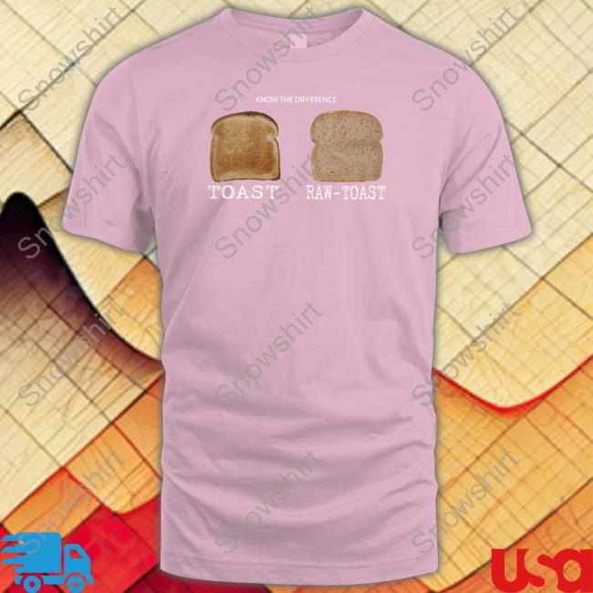 Tylertube Know The Difference Toast Raw-Toast Hooded Sweatshirt