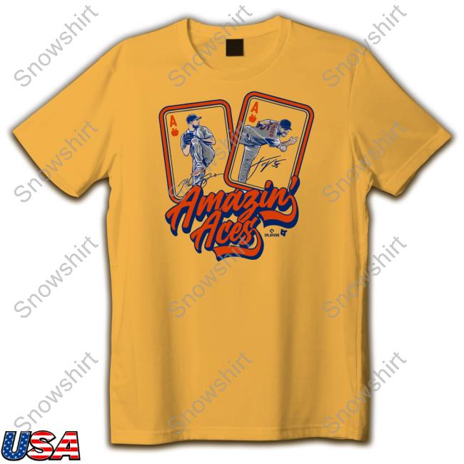 Max Scherzer & Justin Verlander Amazin' Aces Long Sleeve Breakingt Merch Max Scherzer & Justin Verlander Amazin' Aces Tee Shirt Breakingt Merch