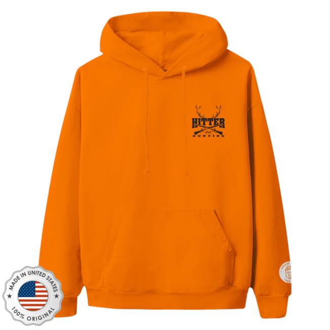 Official Hitter Hunting Club Orange Hoodie
