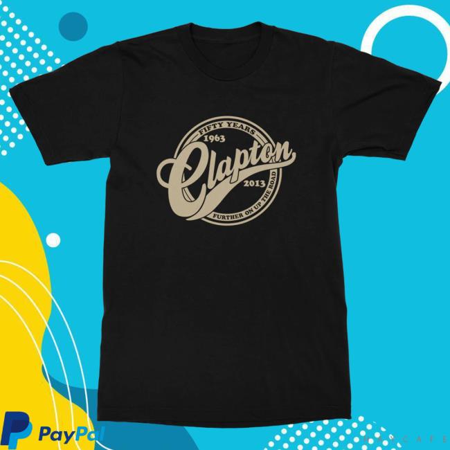 Official Eric Clapton Merch Store Further Down the Road Tee Shirt