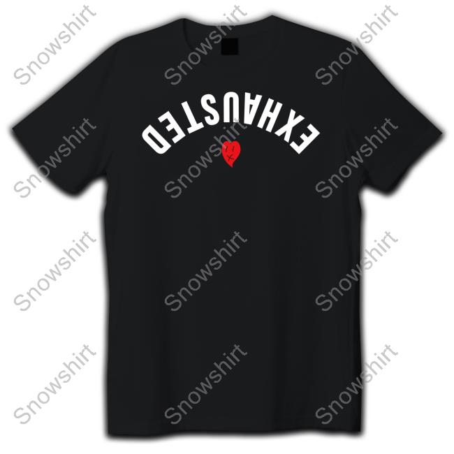 Official Beautiful Bastard Srore Exhausted Heart Shirt Long Sleeve