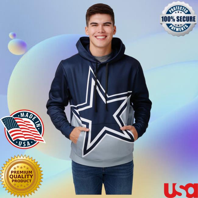 Official Foco Merch Store Shop Foco Dallas Cowboys Bold Logo Crew neck Sweatshirt Foco Apparel Clothing