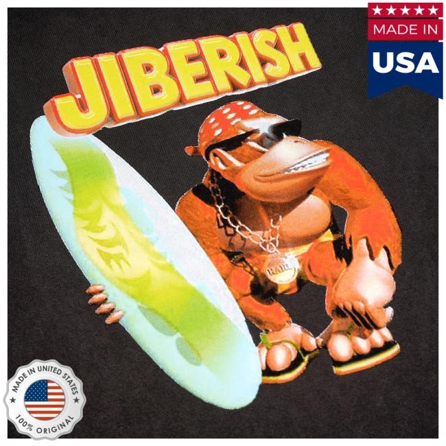Official Jiberish Clothing Jiberish Crocodile Isle Vintage Black T Shirt