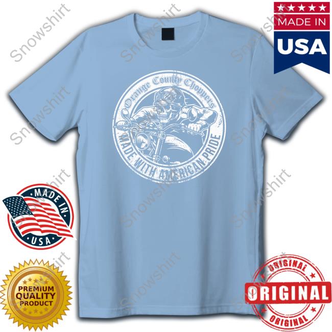 Official Orange County Choppers Merch American Pride Bike Badge Hoodie