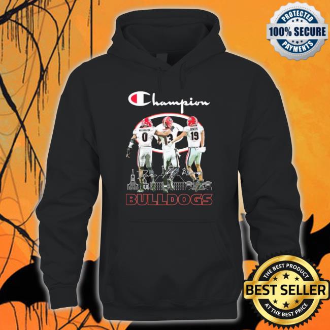 Champion Darnell Washington Stetson Bennett And Brock Bowers Georgia Bulldogs Signatures Classic shirt