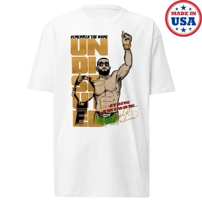 Official Jon Anik Undisputed Belal Muhammad Shirt
