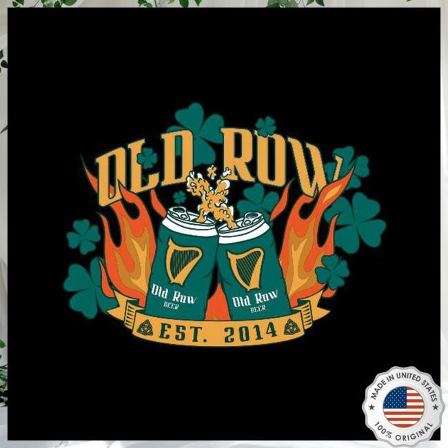 Official Old Row Clothing Store Old Row The Flaming Irish Beers Pocket Attractive Shirt