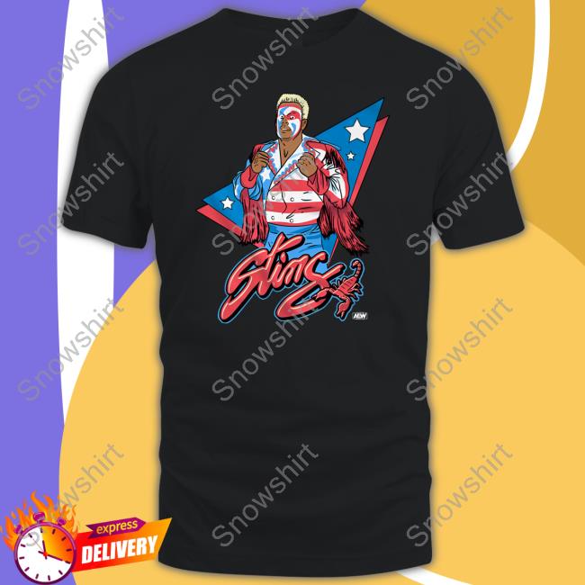 AEW All Elite Wrestling Sting USA Retro T-Shirt