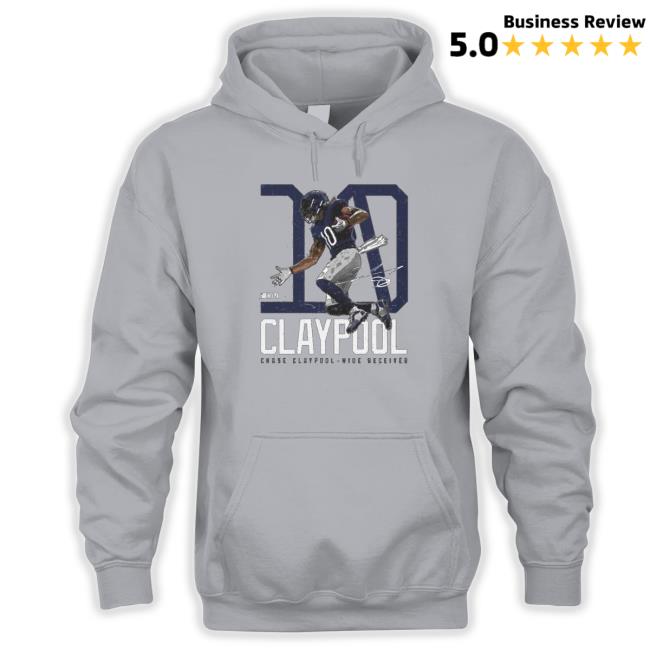 10 Chase Claypool Chicago signature T Shirt 10 Chase Claypool Chicago signature Hooded Sweatshirt