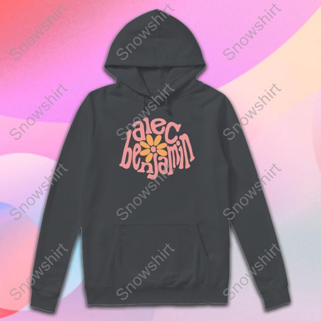 Alec Benjamin Merch Wavy Flower T Shirt Official Alec Benjamin Wavy Flower Hooded Sweatshirt