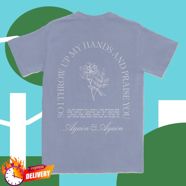 Official Brandon Lake Merch Store Gratitude Women's Tshirt - Lavender Blue Brandon Lake Apparel Clothing Shop Brandonlake