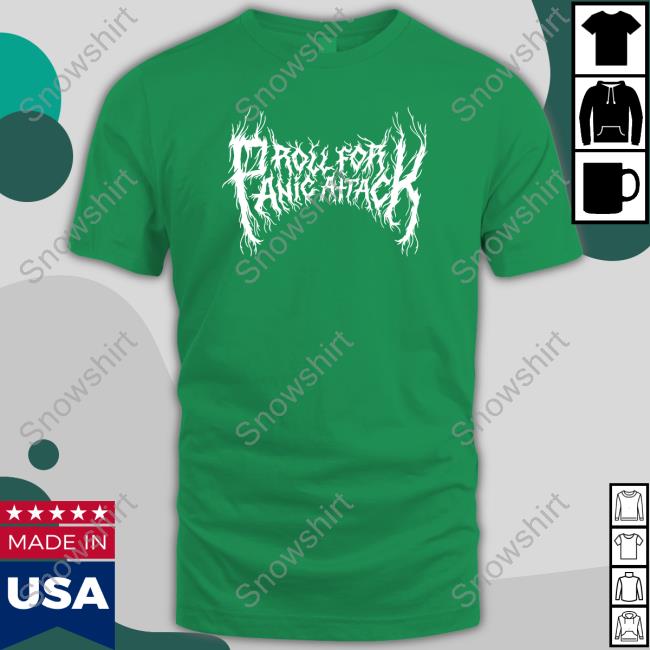 Fantasy High Roll For Panic Attack Tee Shirt Official Dimension 20 Dropout Store Fantasy High Roll For Panic Attack Shirt Shirt
