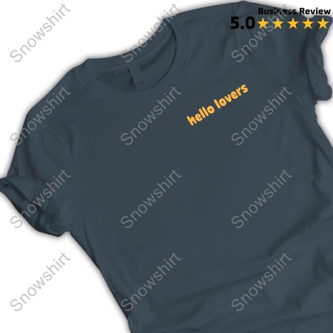 Official Niall Horan Store Merch Hello Lovers Logo Navy Tee Shirt