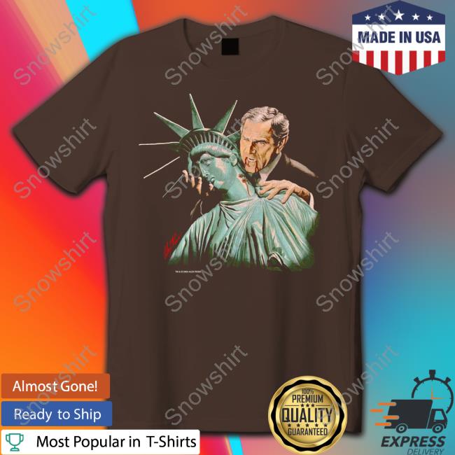 Official George Bush Vampire Bush Sucking Liberty Black T-Shirt Official George Bush Vampire Bush Sucking Liberty Black Tees