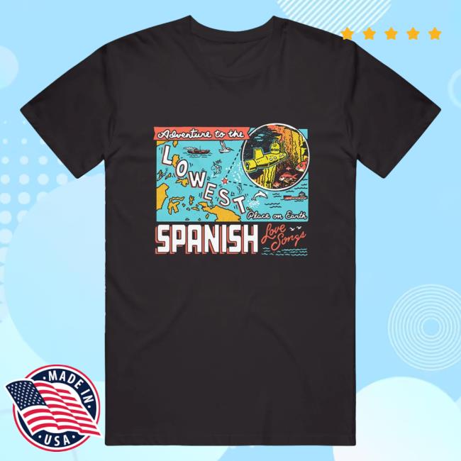 Official Spanish Love Songs Merch Lowest Place Black Long Sleeve T Shirt