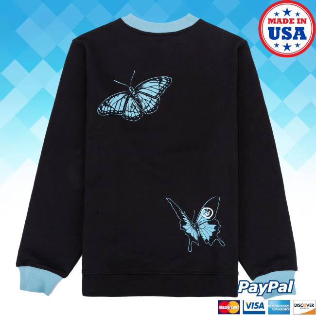 Official Aimsey Merch Store Stay Hopeful Butterflies Essential Crewneck Sweatshirt