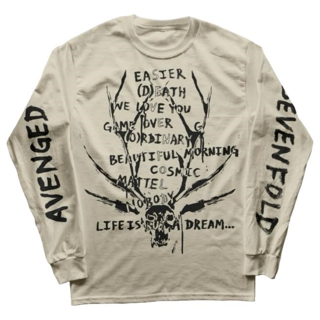 Official Avenged Sevenfold Merch Store A7x World He Who Cannot Be Named - Long Sleeve Tees AvengedSevenfold