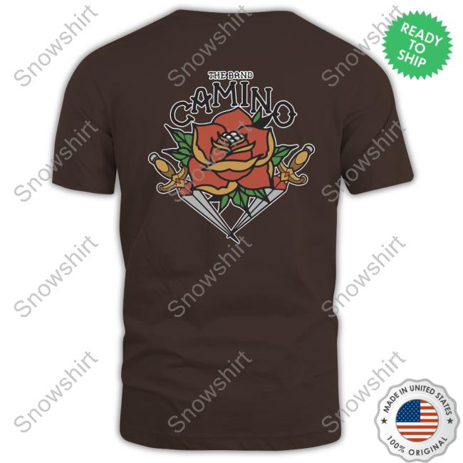 The Band Camino Merch Rose And Dagger T Shirt Rose And Dagger Tee